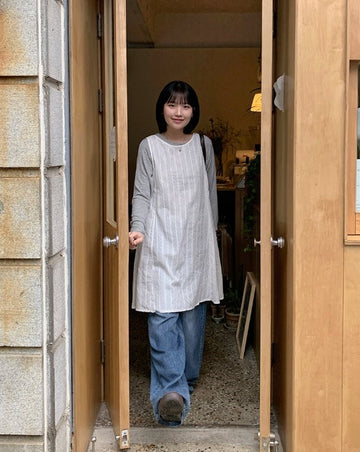 Hiruo Punching Layered Midi One Piece